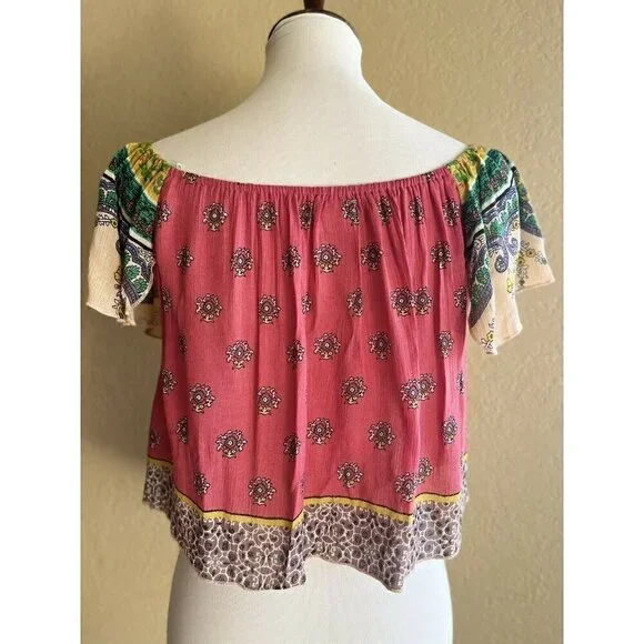 O'Neill Dallas Off-The-Shoulder Cropped Top - Womens Shirts Size S L - Picture 12 of 12